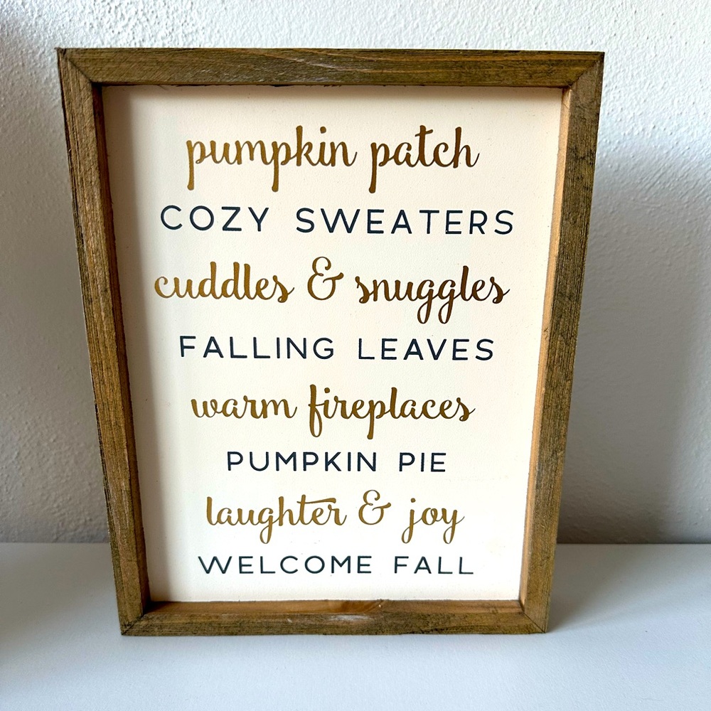 Fall Sign